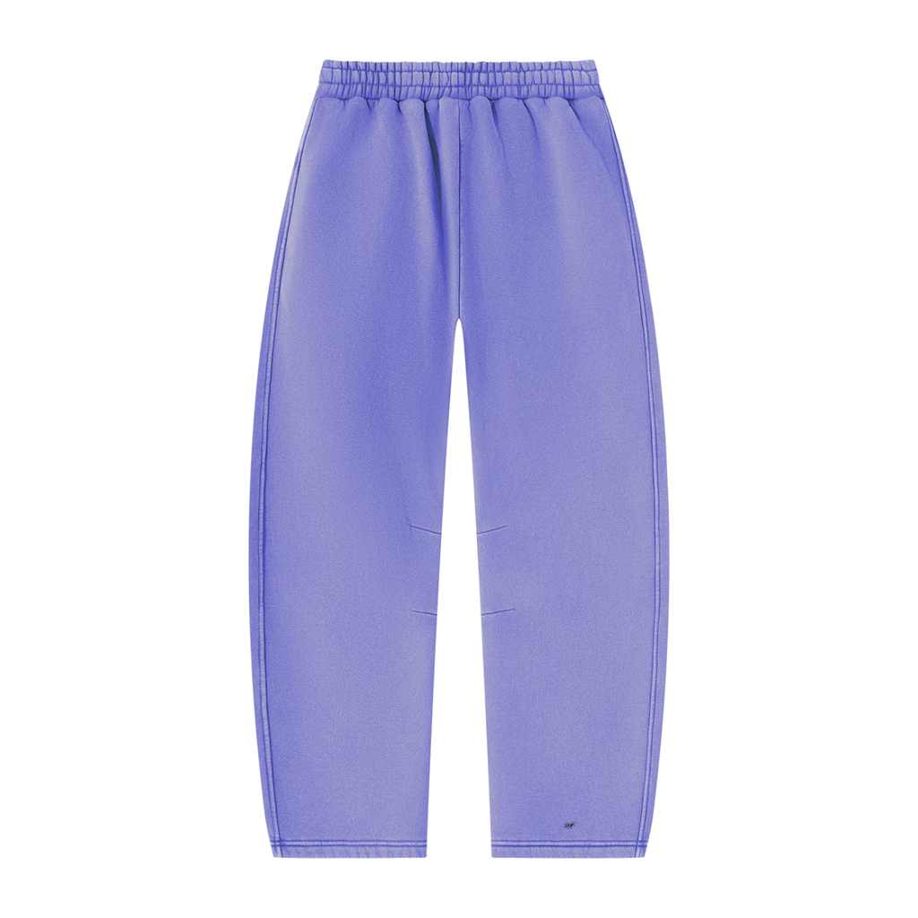 SNDCT White Barrel-Leg Fleece Sweatpants