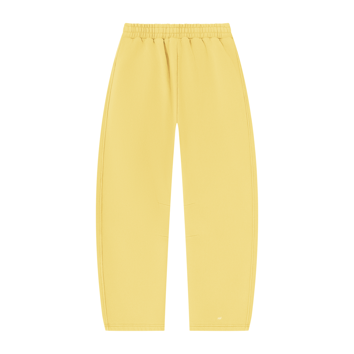SNDCT White Barrel-Leg Fleece Sweatpants