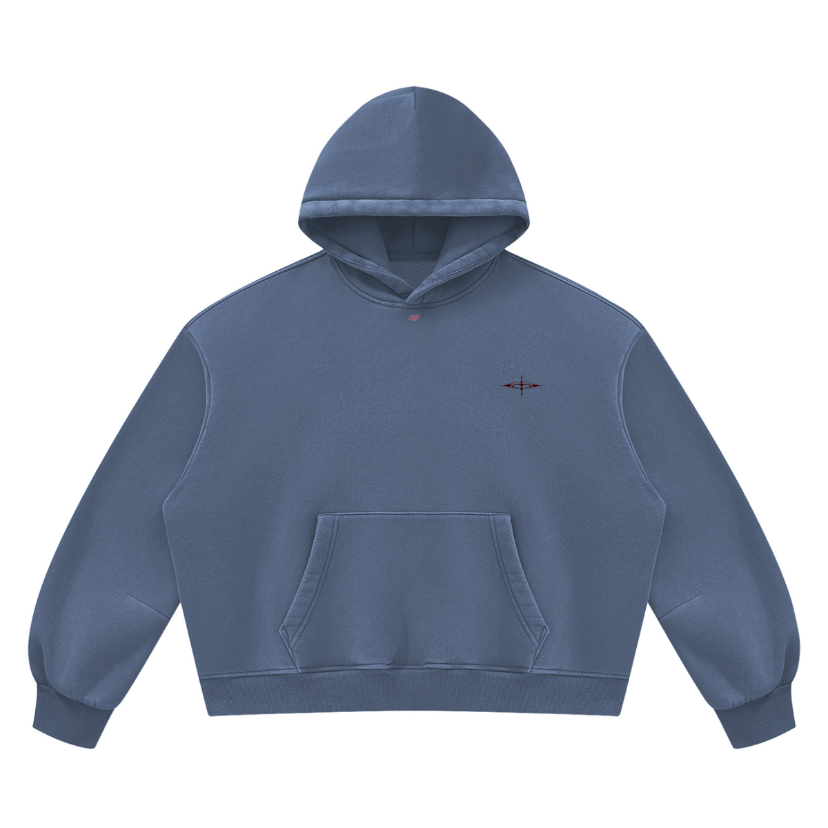 SNDCT Black Boxy Fleece Hoodie