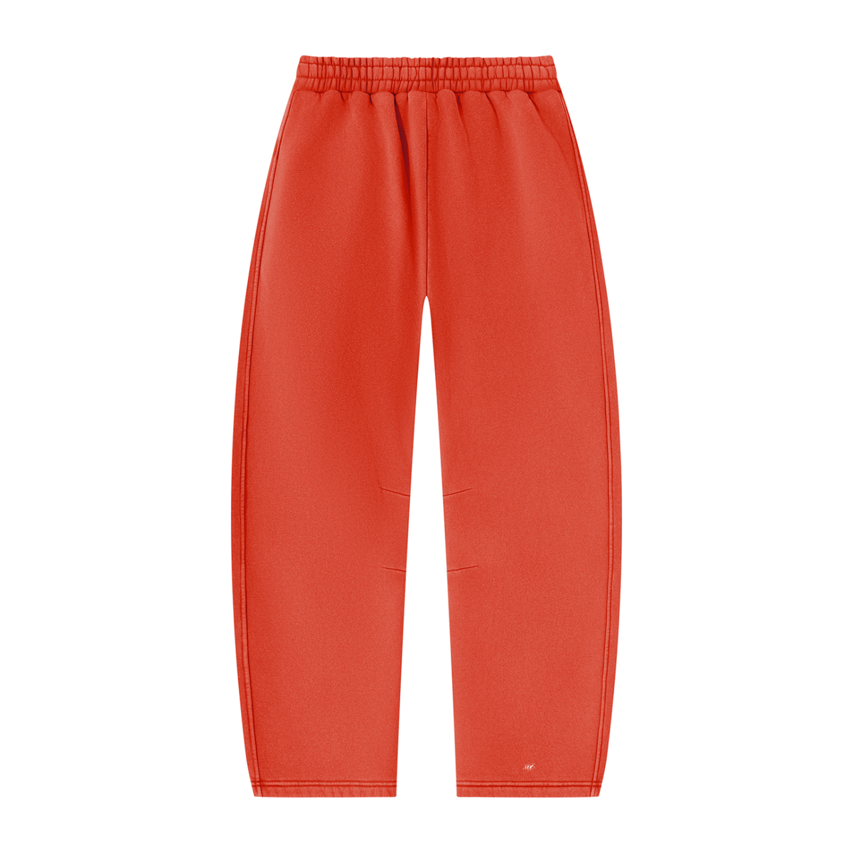 SNDCT White Barrel-Leg Fleece Sweatpants
