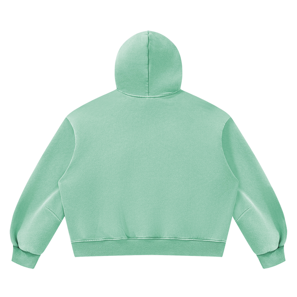 SNDCT Black Boxy Fleece Hoodie
