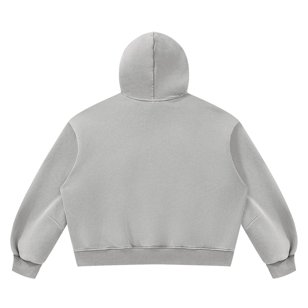 SNDCT Black Boxy Fleece Hoodie
