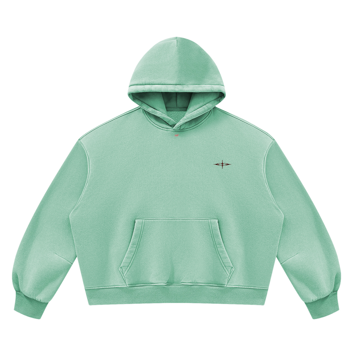 SNDCT Black Boxy Fleece Hoodie