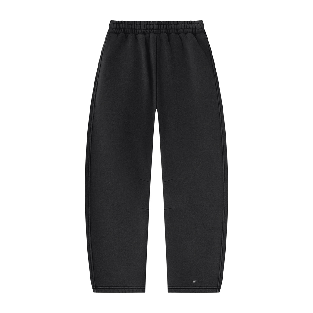 SNDCT White Barrel-Leg Fleece Sweatpants