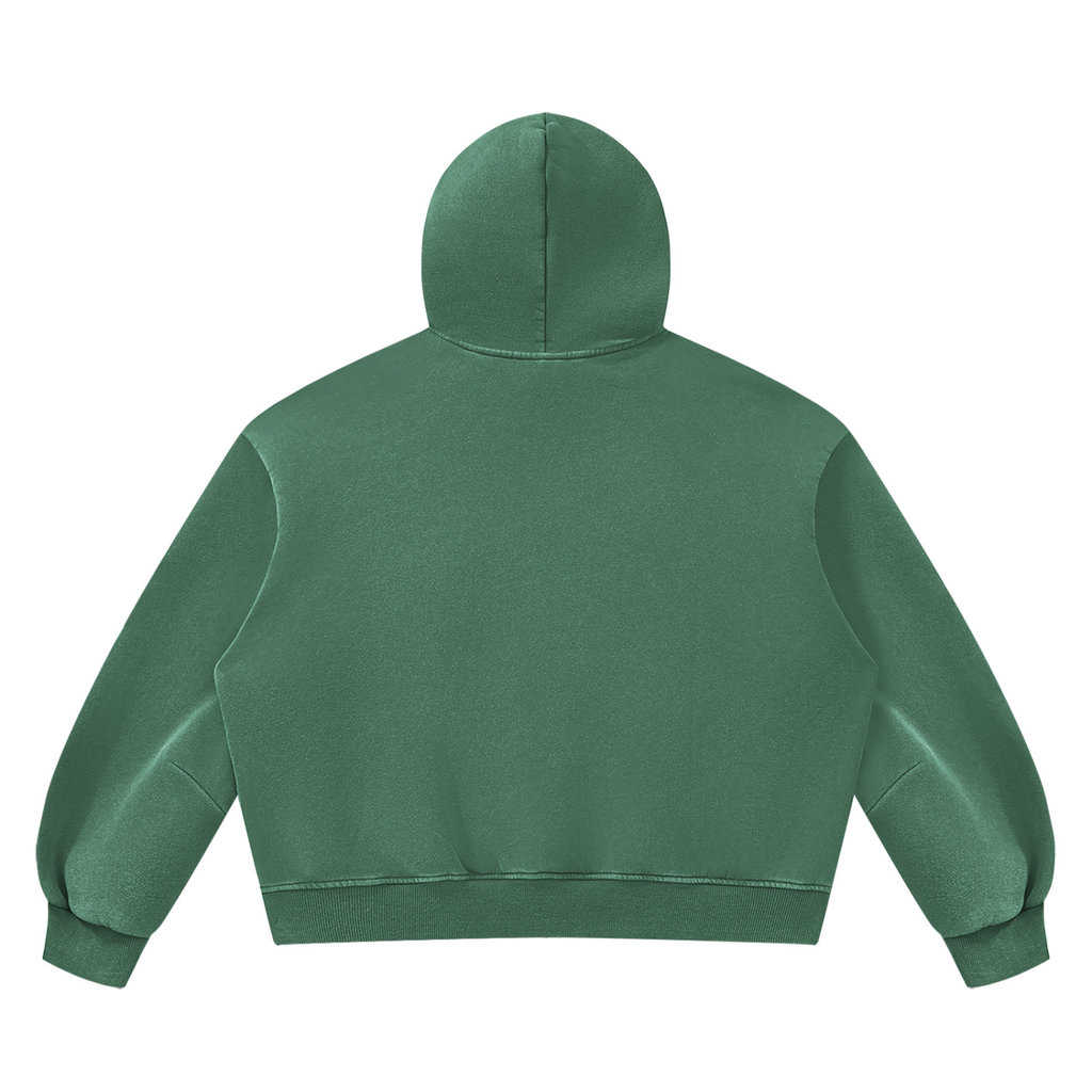 SNDCT Black Boxy Fleece Hoodie