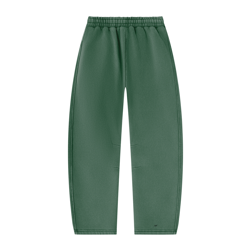 SNDCT White Barrel-Leg Fleece Sweatpants