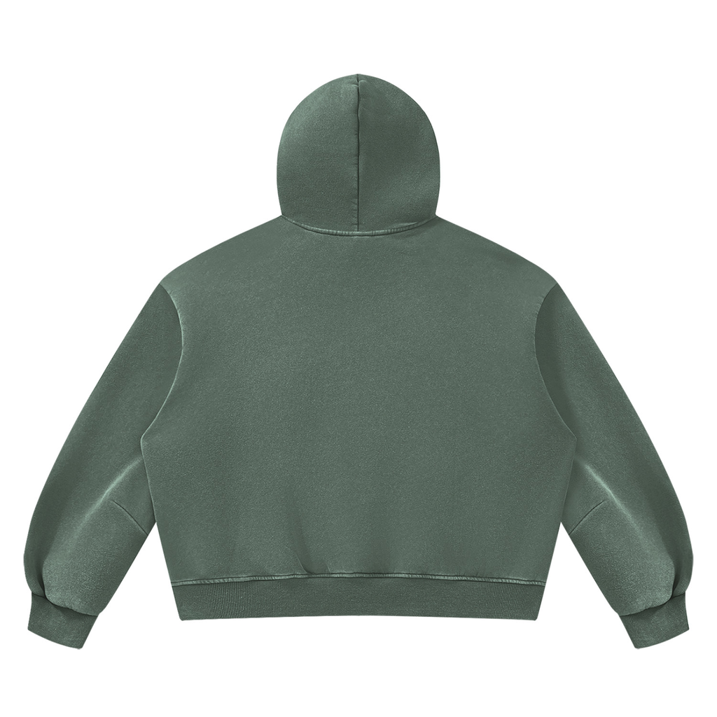 SNDCT Black Boxy Fleece Hoodie