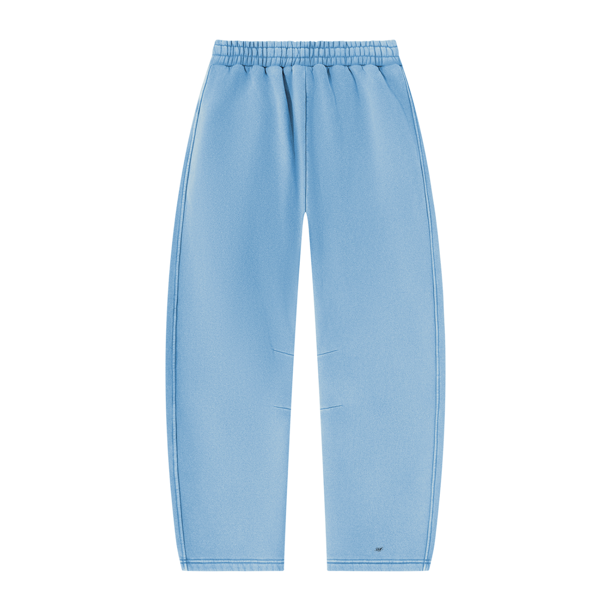 SNDCT White Barrel-Leg Fleece Sweatpants