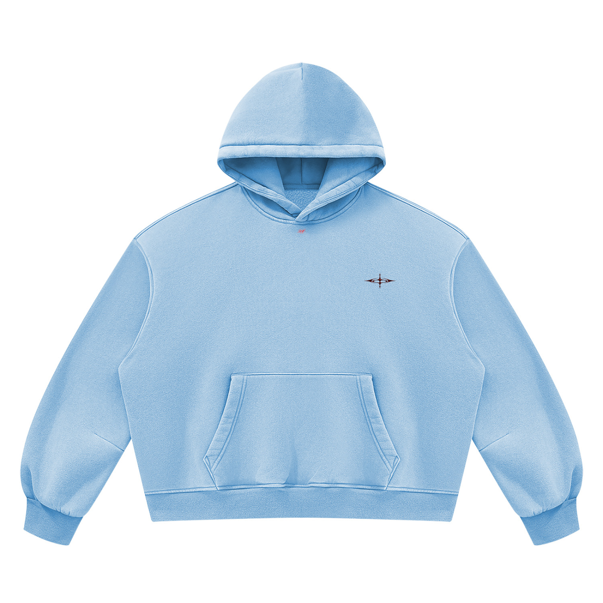 SNDCT Black Boxy Fleece Hoodie