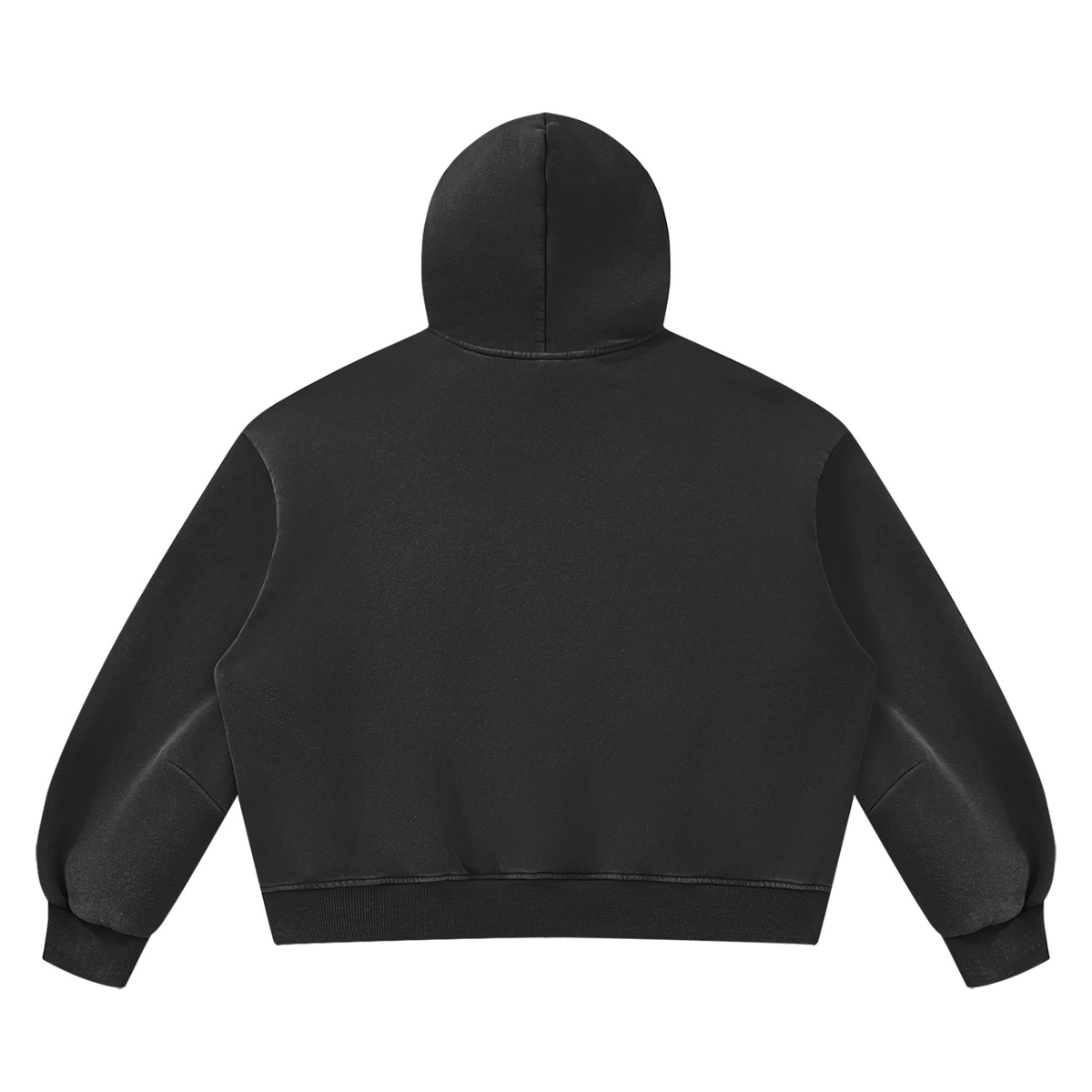 SNDCT Black Boxy Fleece Hoodie