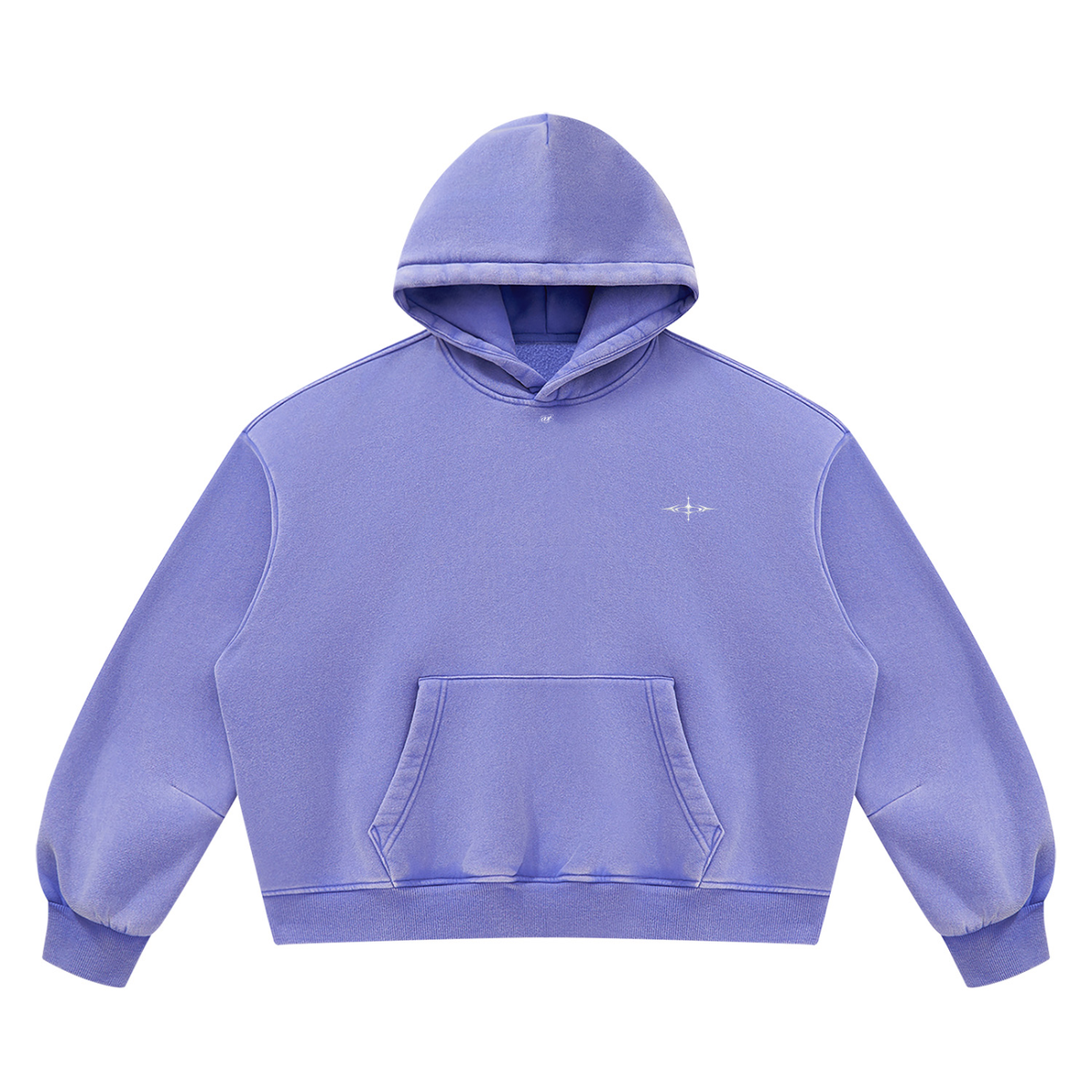 SNDCT Black Boxy Fleece Hoodie
