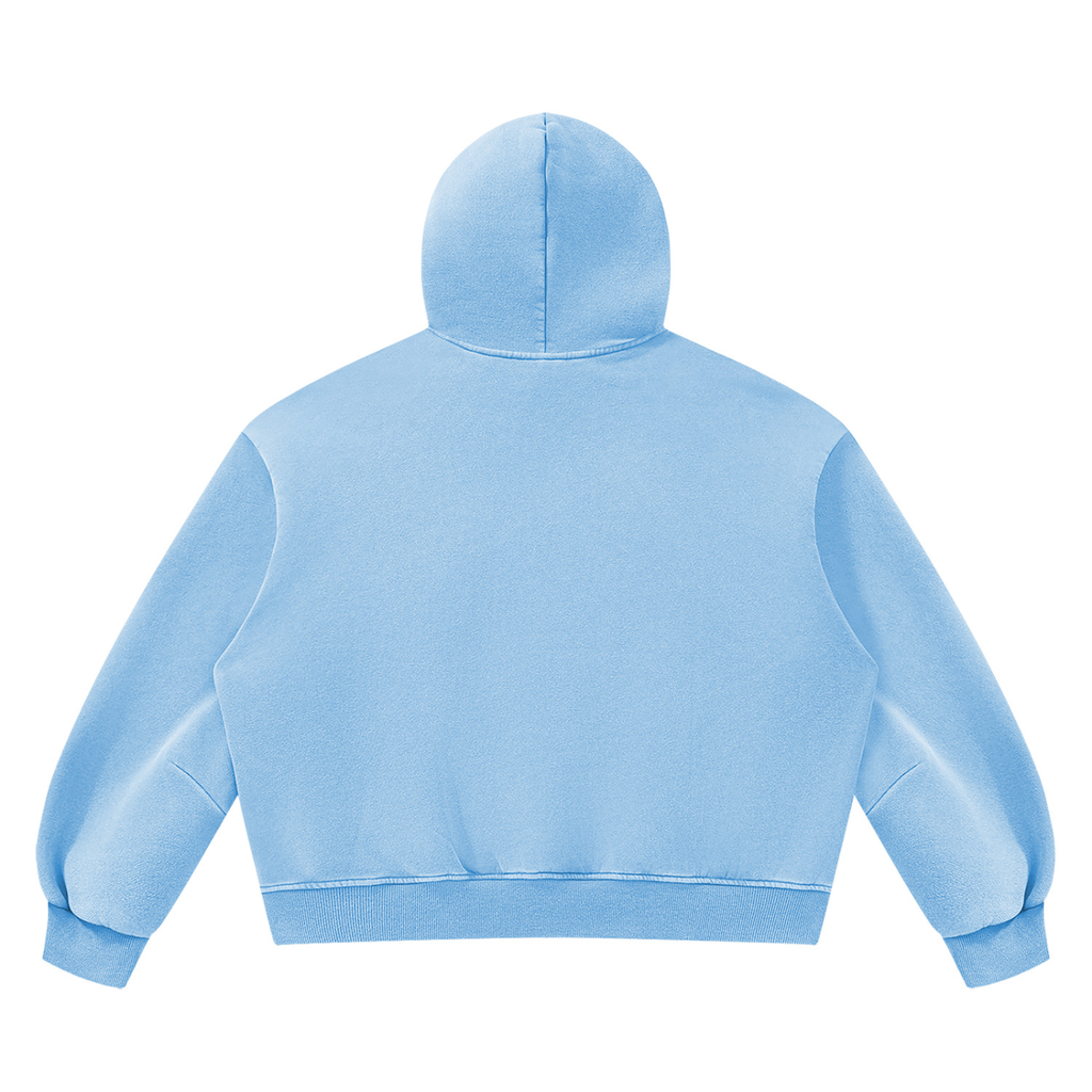 SNDCT Black Boxy Fleece Hoodie