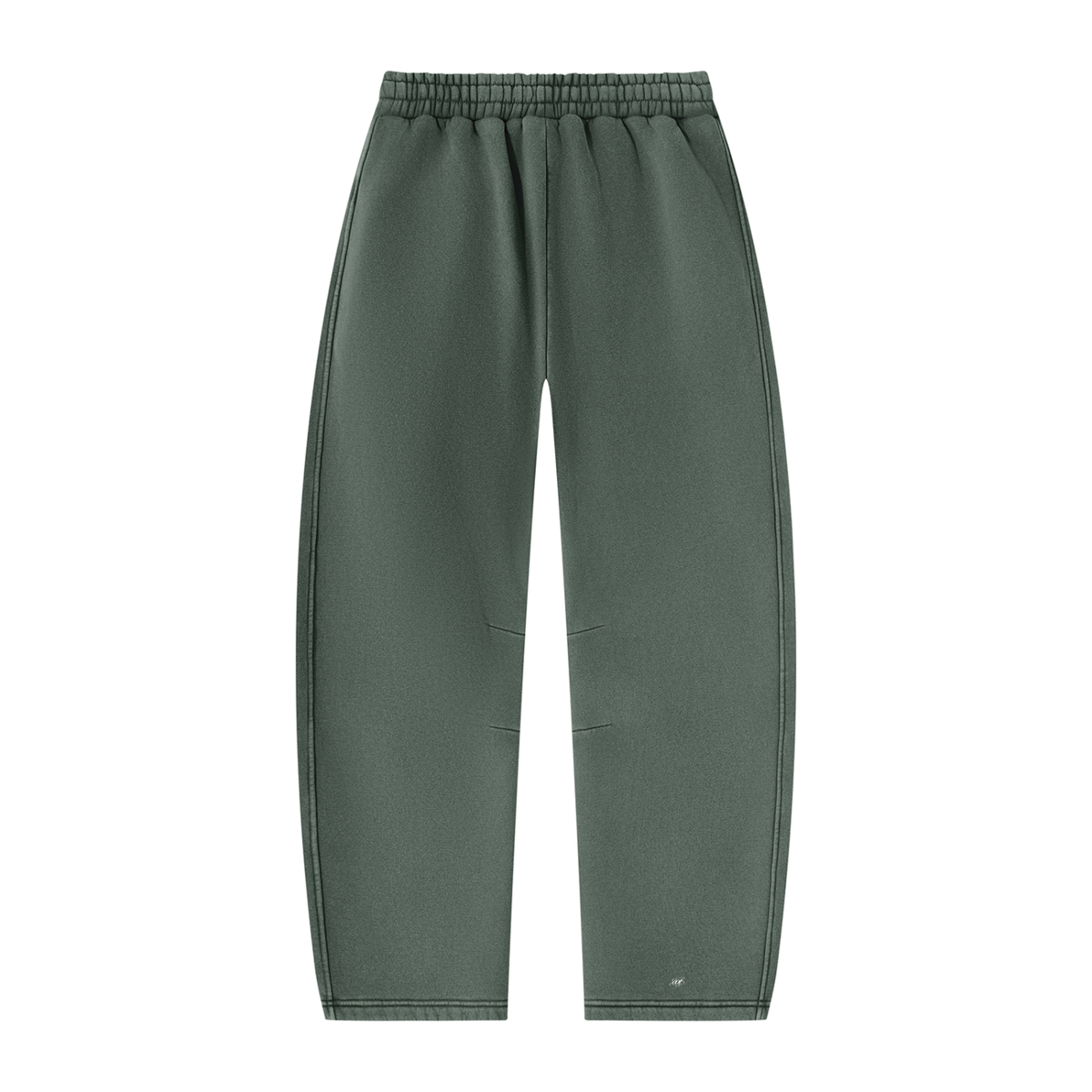 SNDCT White Barrel-Leg Fleece Sweatpants