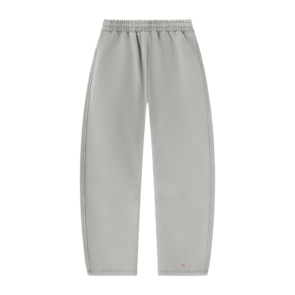 SNDCT White Barrel-Leg Fleece Sweatpants