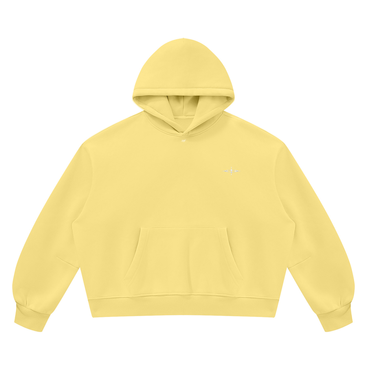 SNDCT Black Boxy Fleece Hoodie