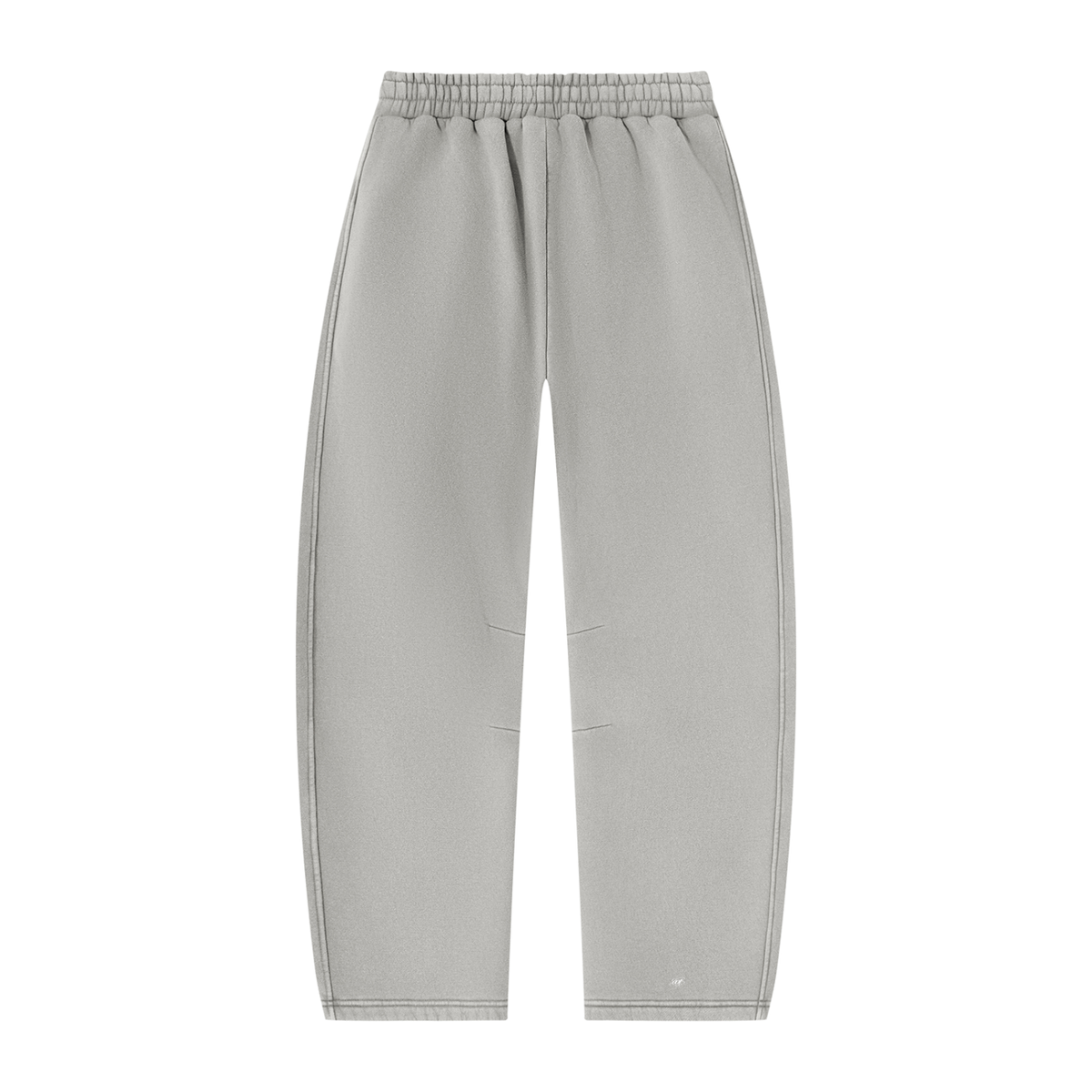 SNDCT White Barrel-Leg Fleece Sweatpants