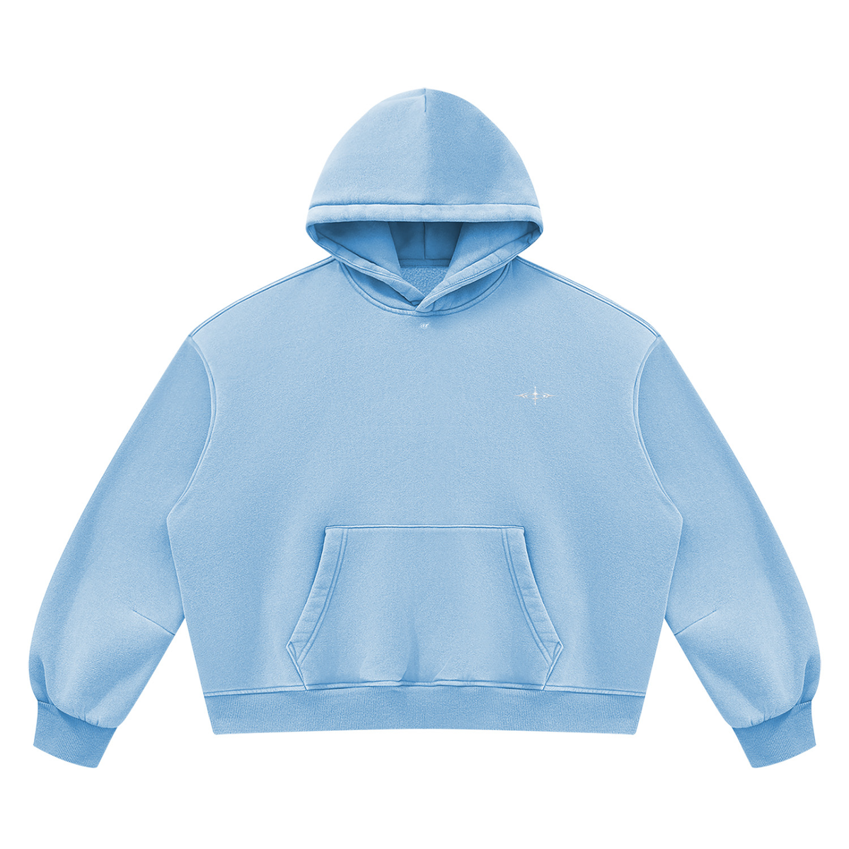 SNDCT Black Boxy Fleece Hoodie
