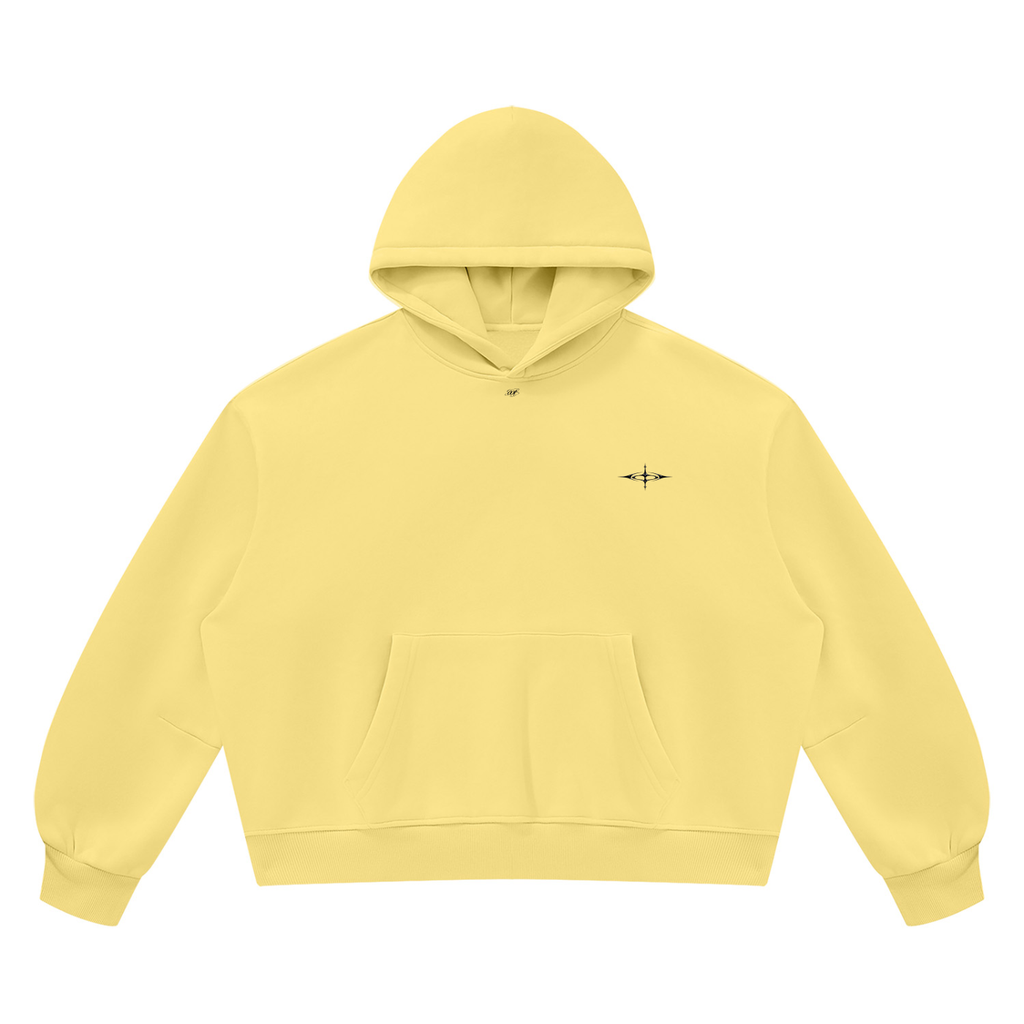 SNDCT Black Boxy Fleece Hoodie