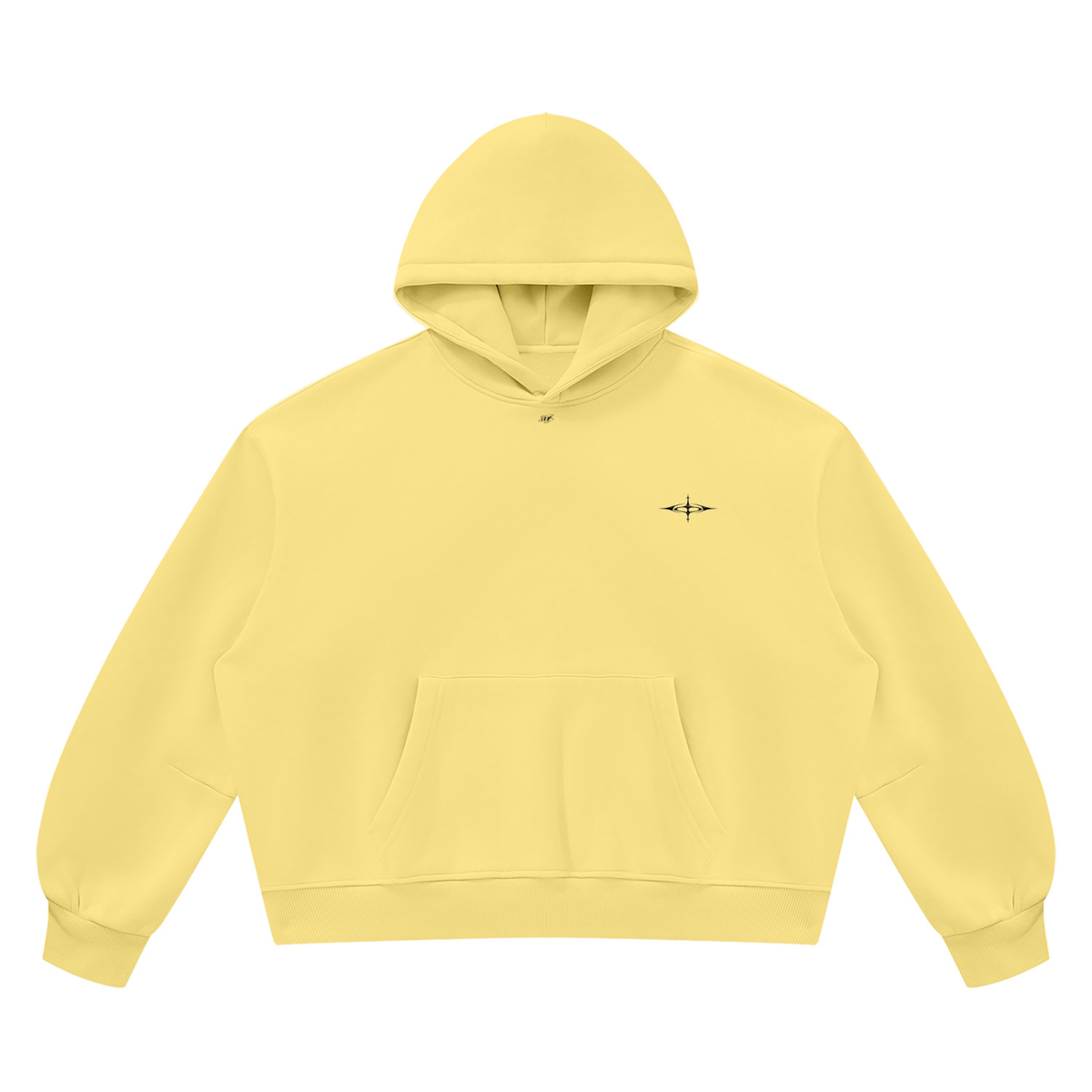 SNDCT Black Boxy Fleece Hoodie