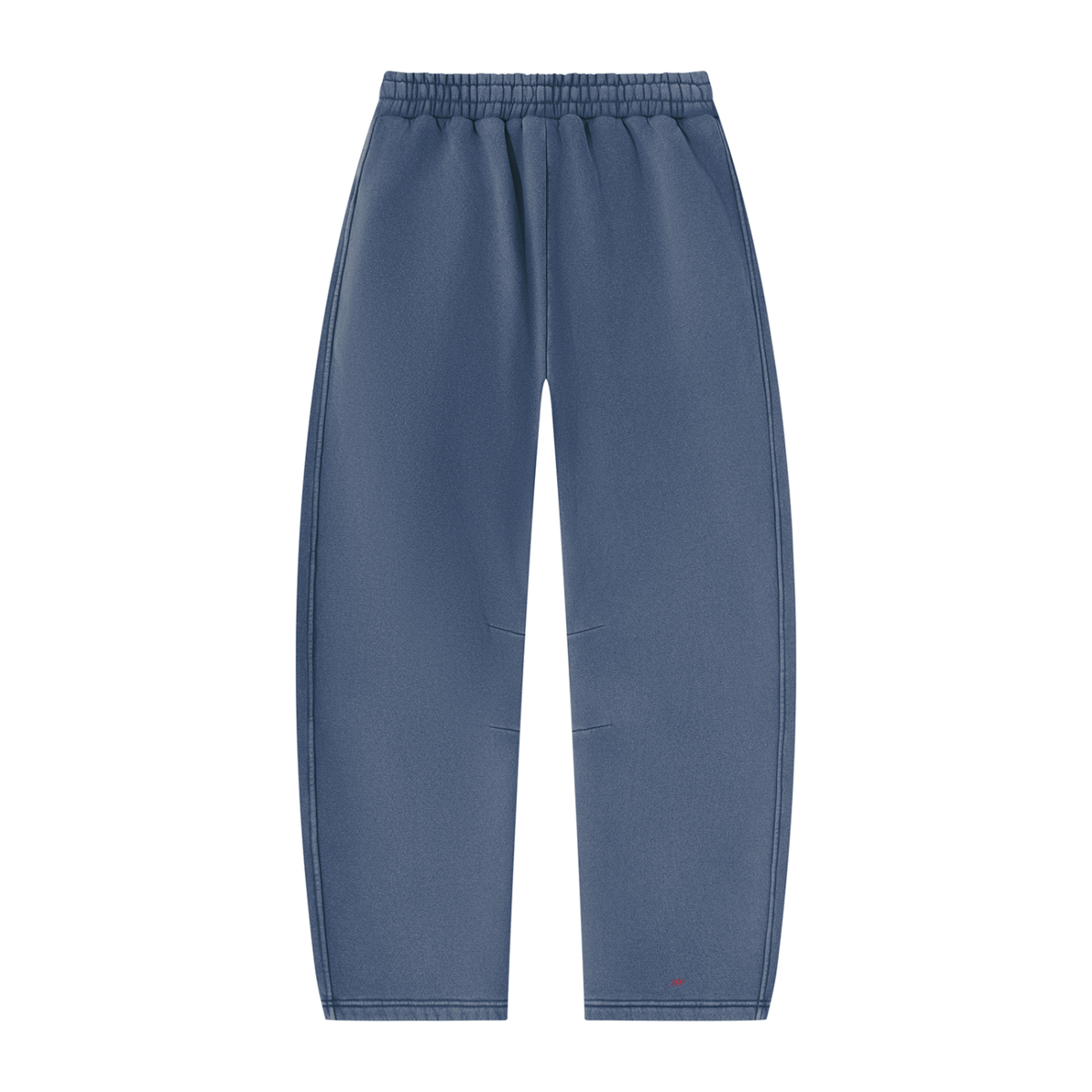 SNDCT White Barrel-Leg Fleece Sweatpants