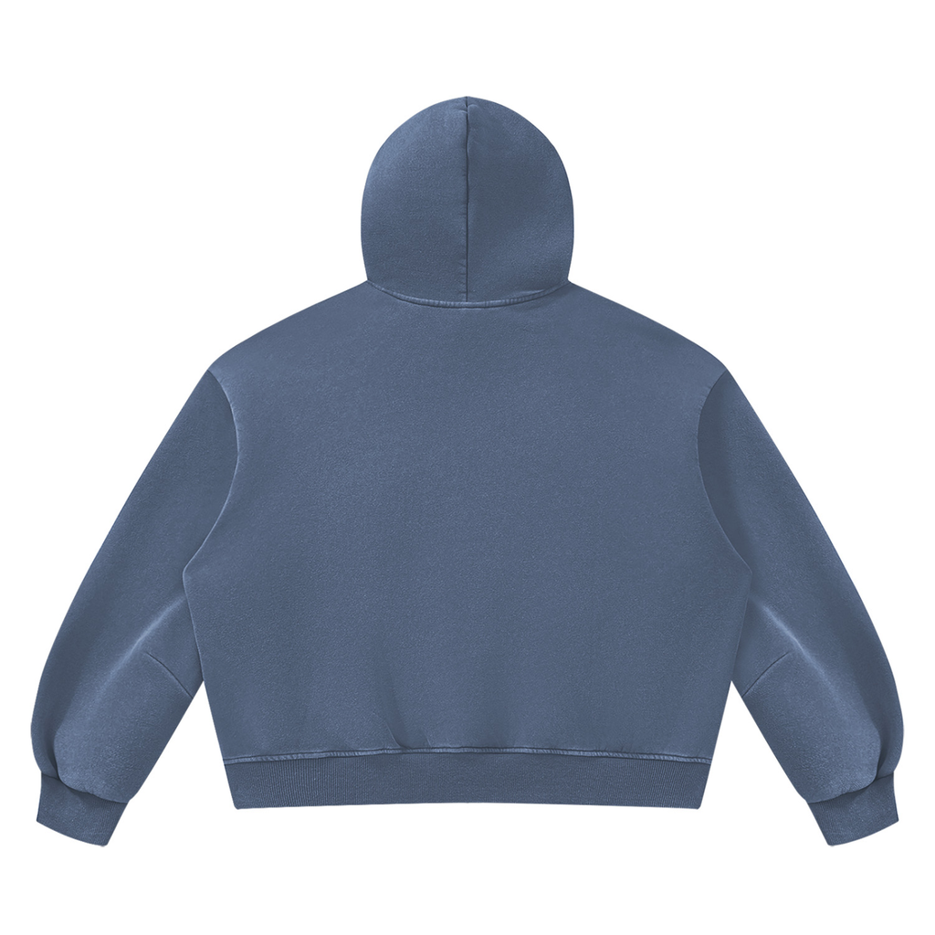 SNDCT Black Boxy Fleece Hoodie