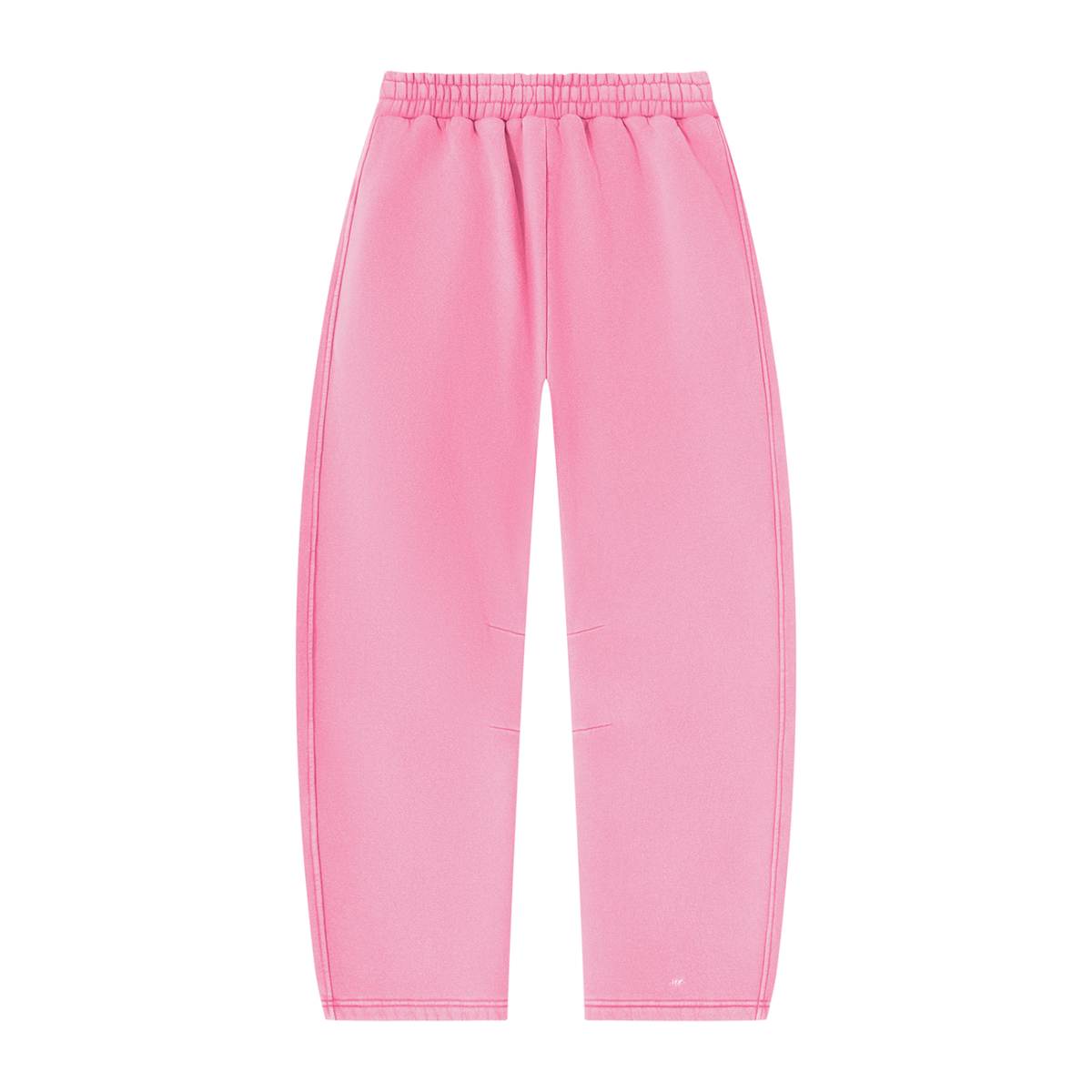 SNDCT White Barrel-Leg Fleece Sweatpants