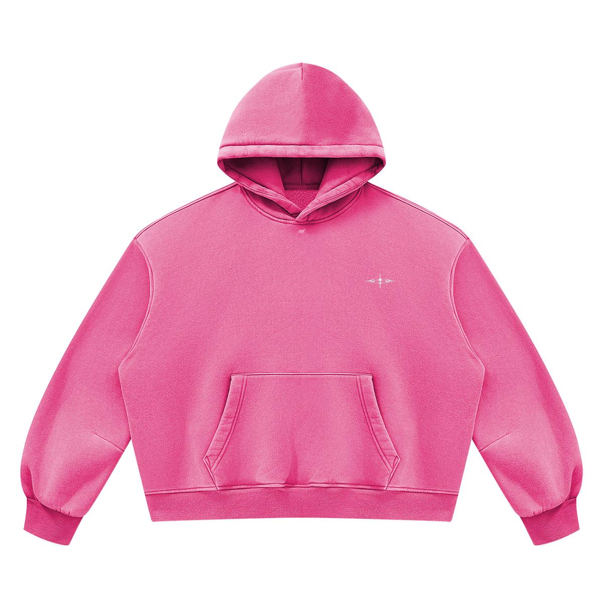 SNDCT Black Boxy Fleece Hoodie