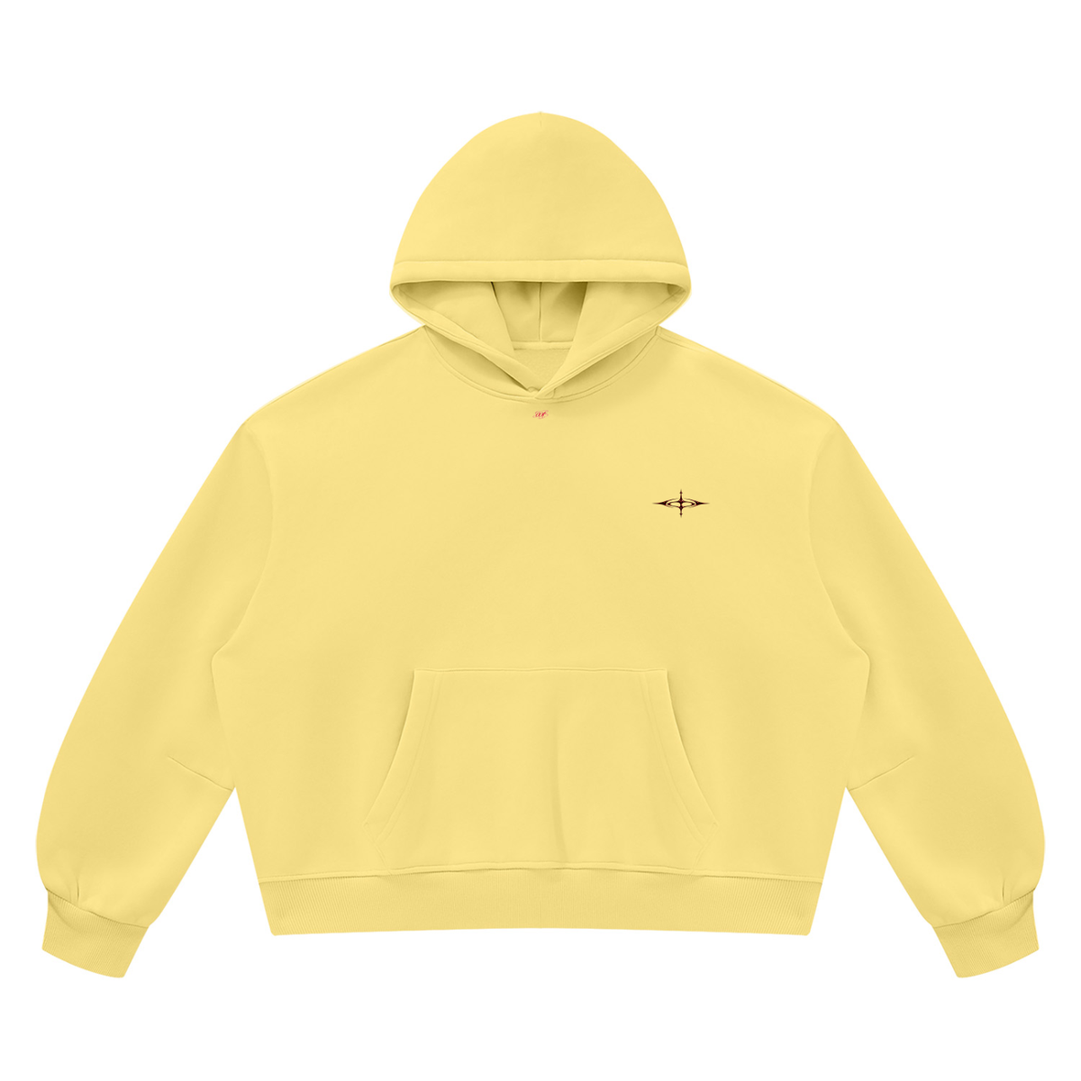 SNDCT Black Boxy Fleece Hoodie